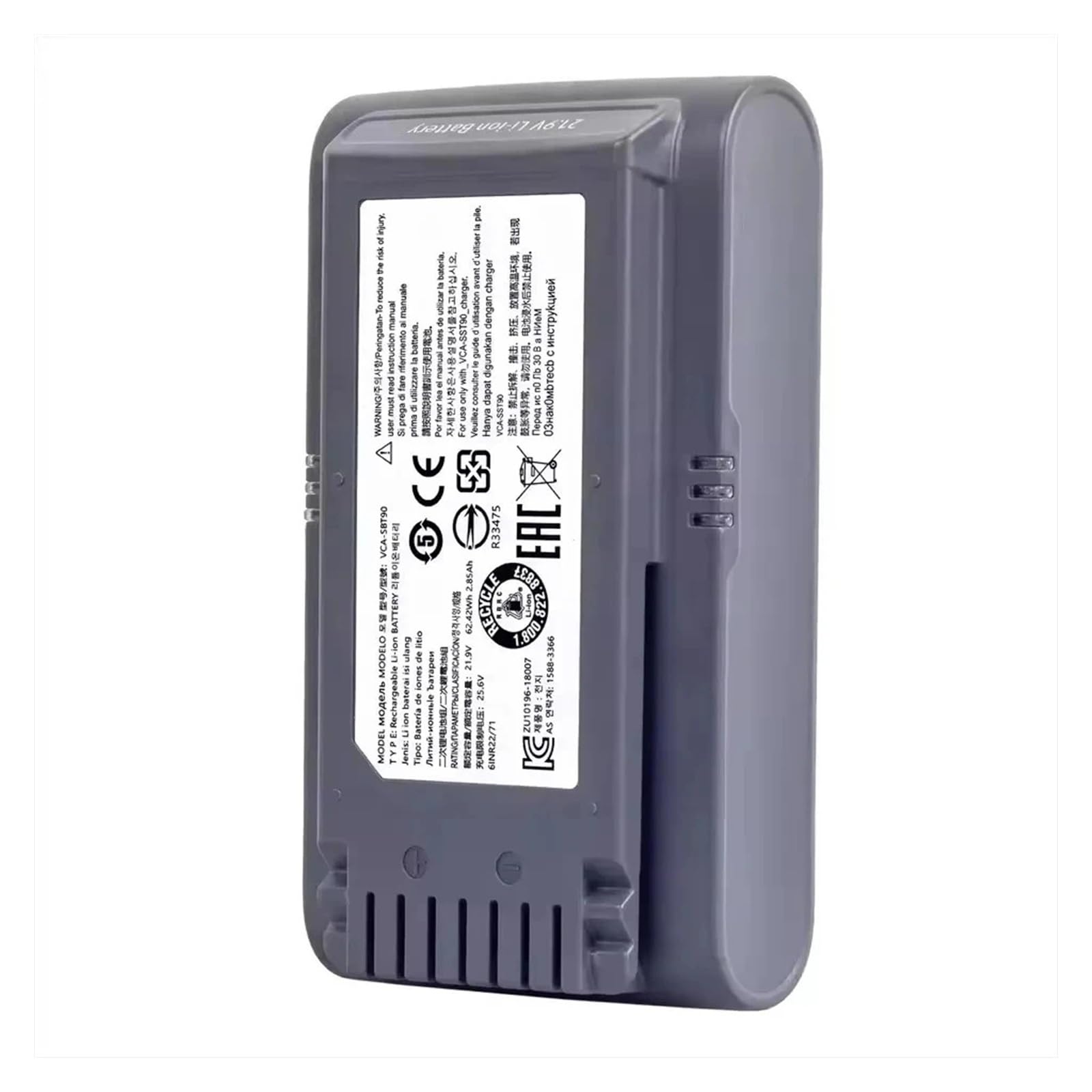 Sostituisci Aspirapolvere, Compatibile Con Samsung, Batteria Agli Ioni Di Litio 21,6 V 5000 MAh Jet 75 Pet/Jet 75 Aspirapolvere Senza Fili VCA-SBT90/XAA(5000mah)