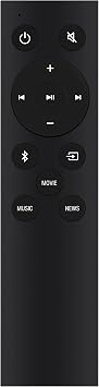 Replacement Remote Control Compatible with TCL Soundbar Alto 3 TS3100 TS3100-NA & Alto 7 TS7010 TS7000 Alto 6 TS6100 TS6100-NA Alto 6+ TS6110 TS6110-NA Home Audio Sound Bar