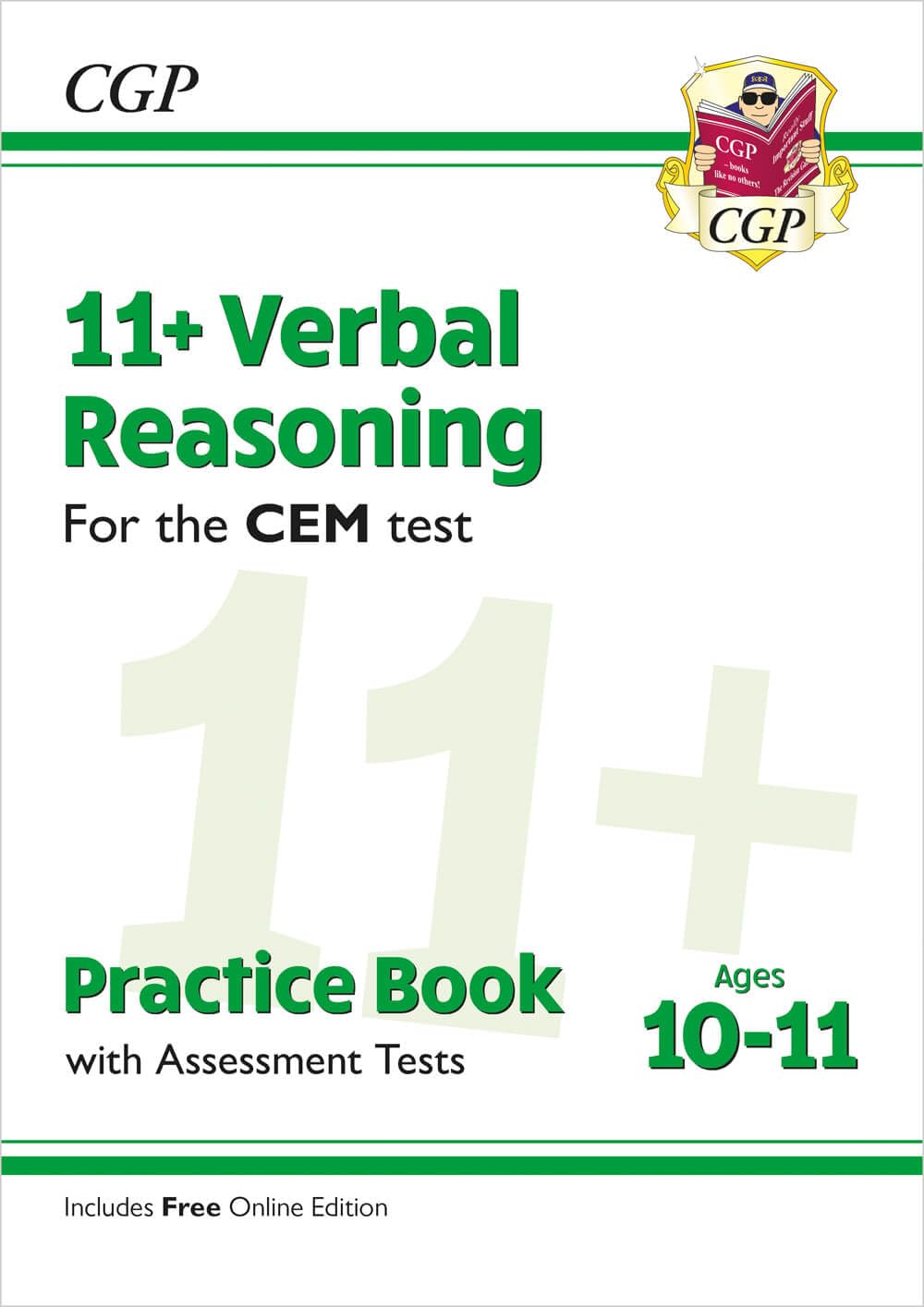 11+ CEM Verbal Reasoning Practice Book & Assessment Tests - Ages 10-11 (with Online Edition) (CGP CEM 11+ Ages 10-11)
