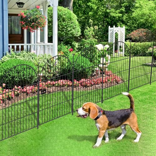 ADAVIN Garden Fencing 36 inch High, 22 Panels Dog Fence Outdoor for Yard, Rustproof Metal Wire Tall Garden Fences with Gate for Patio, Temporary Ground Stakes, Arched Animal Barrier Fence, Total 48 Ft — view 6