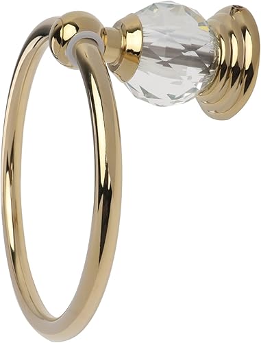 DOITOOL Toallero colgante de acero inoxidable, gancho de latón, soporte de toalla de mano dorado, soporte para toallas de baño, toallero para