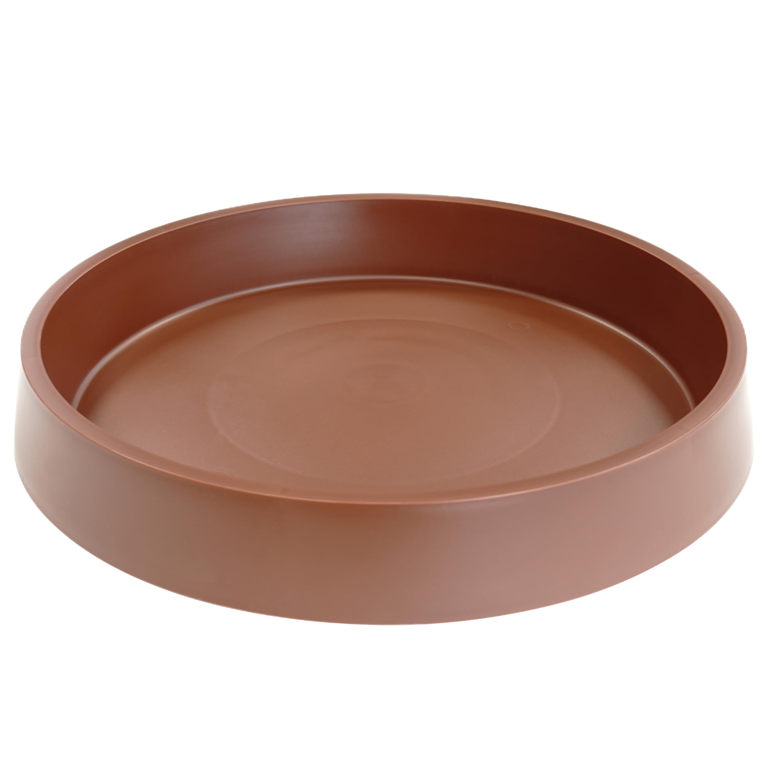 Bleuhome Plant Saucer Tray for Ceramic Plastic Pots, 12 13 inch Plant Saucers for Indoors, Senior Pot Saucers Trays, Bird Bath Bowls, Flower Planter Water Drip Trays for Pots Base (12", Brown)