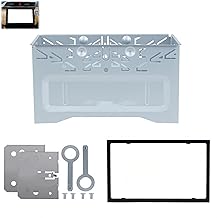 Universal Installation Slot, Car Radio Double DIN Bay Radio, Double DIN Mounting Frame Bracket, Universal Car Radio Mounting Frame, Compatible with VW Golf Polo Audi Ford Mercedes Peugeot