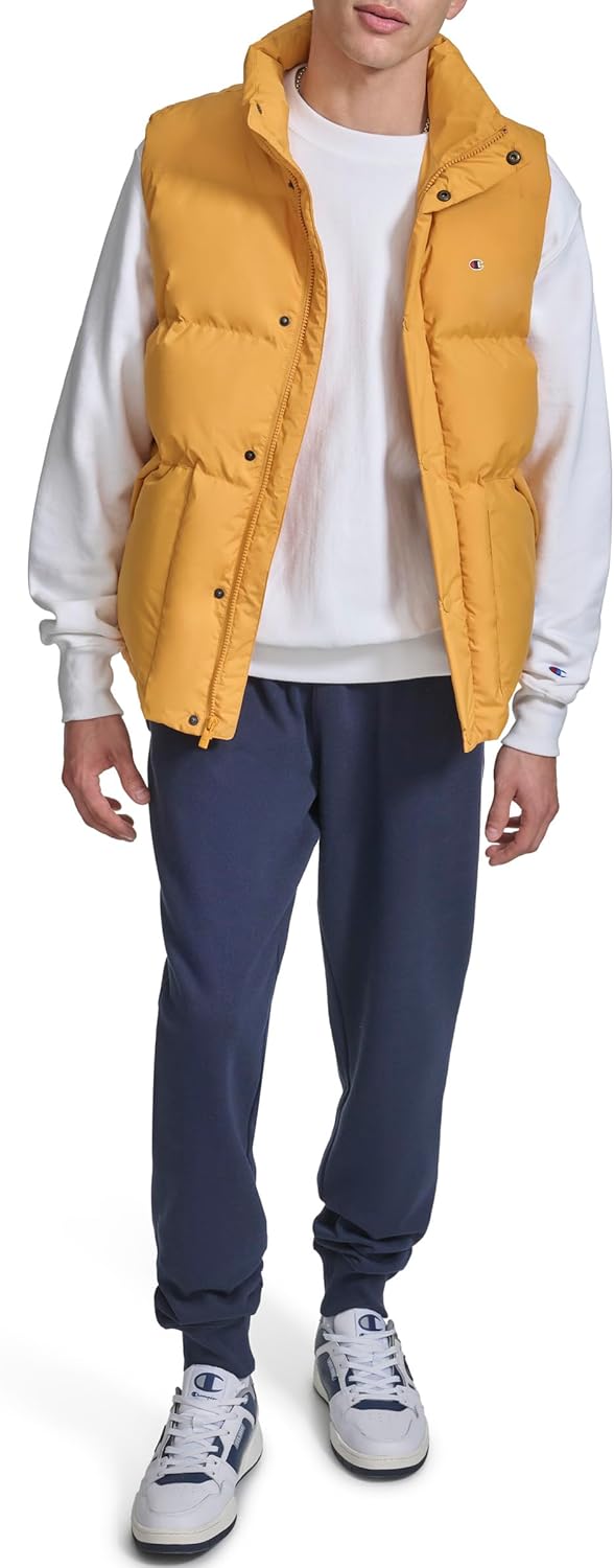 Champion Mens Puffer Vest With Logo - Image 2