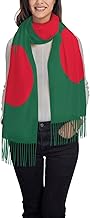 Flag of Bangladesh Print Womens Fall Winter Tassel Scarf Shawls Wraps Long Blanket Scarves Holiday Presents