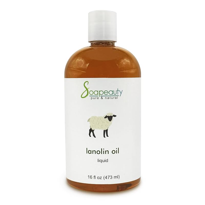 Óleo líquido de lanolina Soapeauty para cuidados da pele, cabelos e unhas, 480 mL