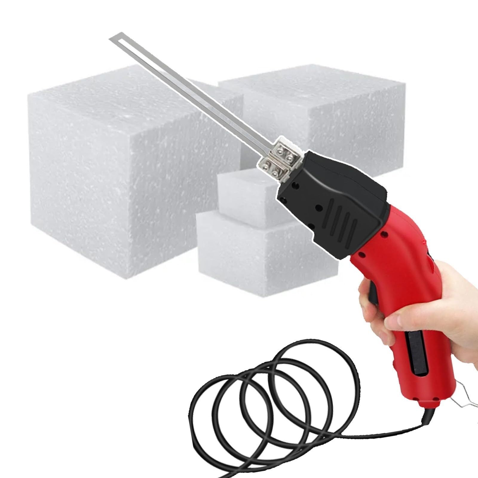 Electric hot Foam Cutter, Foam Cutter 200W/250W, Foam Cutting Tool, hot Foam Cutter with 12 inch Bendable Blade for Cutting Different Grooves(Ks250,110V)