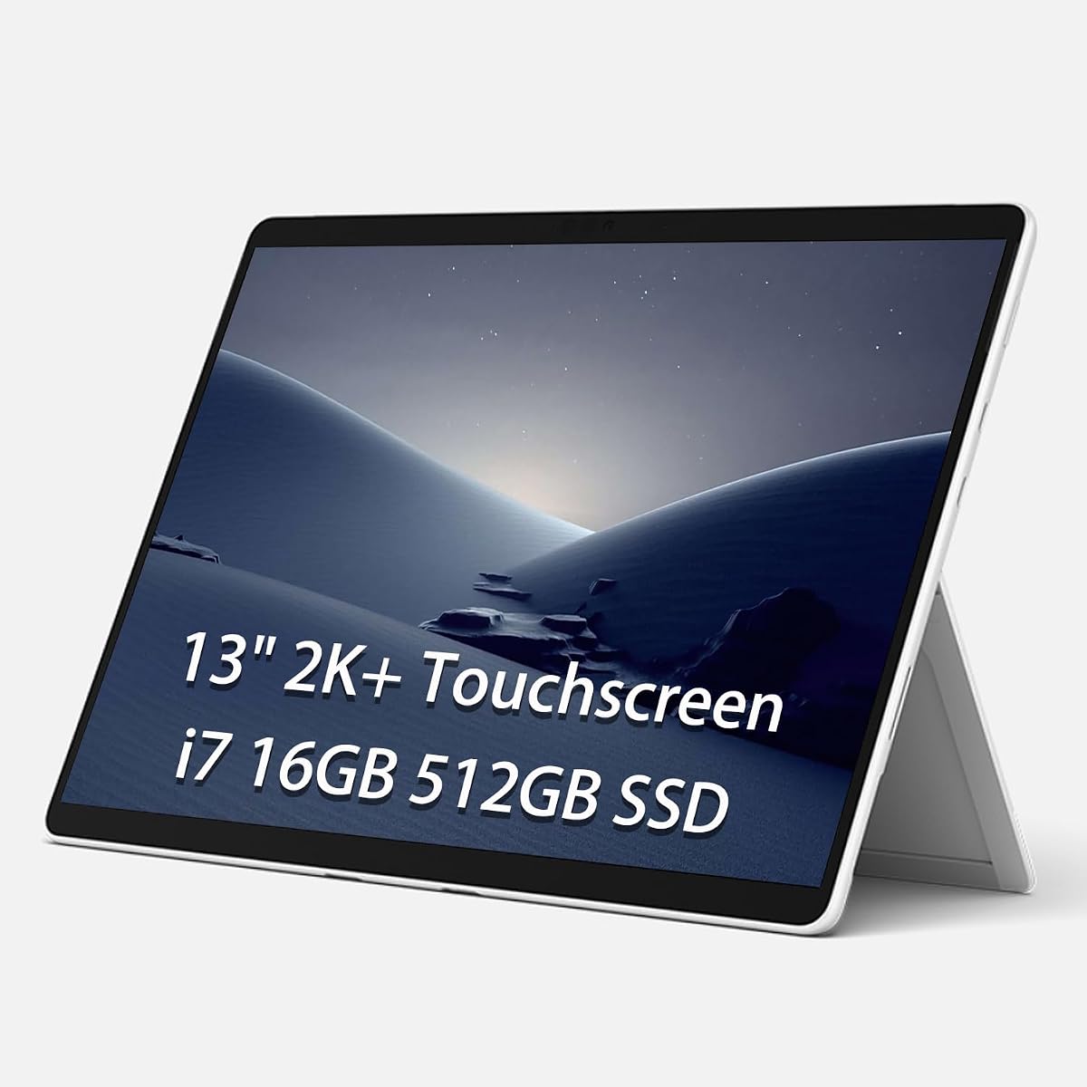 Microsoft Surface Pro 8 2 en 1 Tablet portátil para empresas (pantalla táctil de 13" 2K+, Intel 4-Core i7-1185G7, 16GB RAM, 512GB SSD), batería de larga duración de 16 horas, cámara trasera de 10MP, Win 11 Pro (renovado)