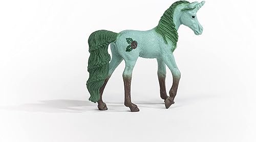 Miniatura 5 de Schleich bayala, Figura de juguete coleccionable de unicornio para niñas y niños, figura de unicornio de chocolate menta (serie de postres), a