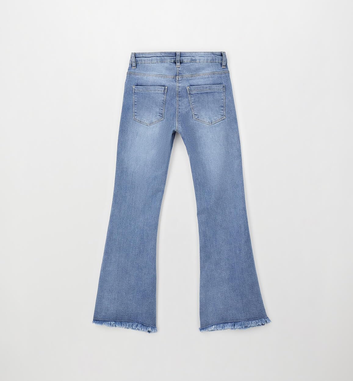 IDO Pantalone Jeans Ragazza 14 Anni 164 cm Modello Blu Denim con Design a Zampa