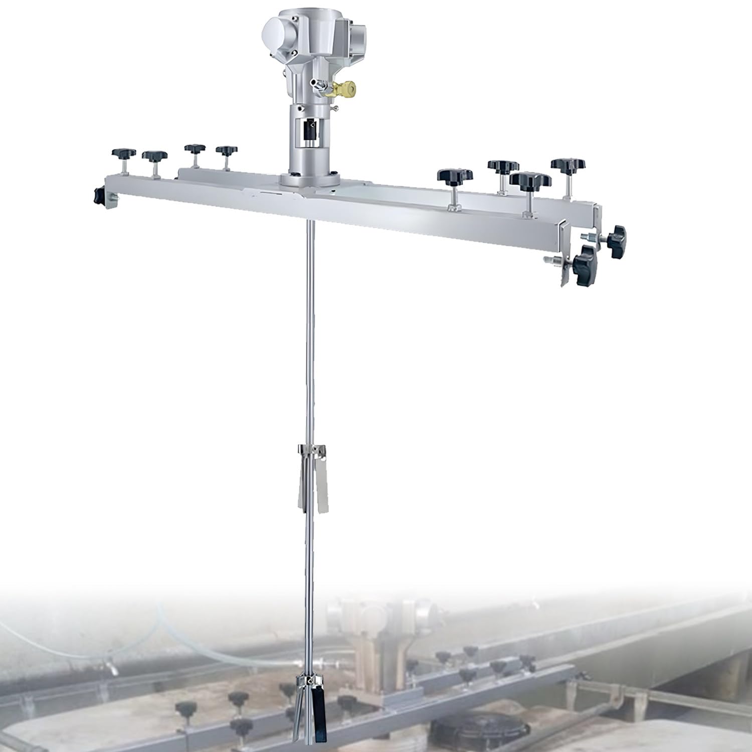 Agitateur pneumatique IBC télescopique avec hélice pour revêtement