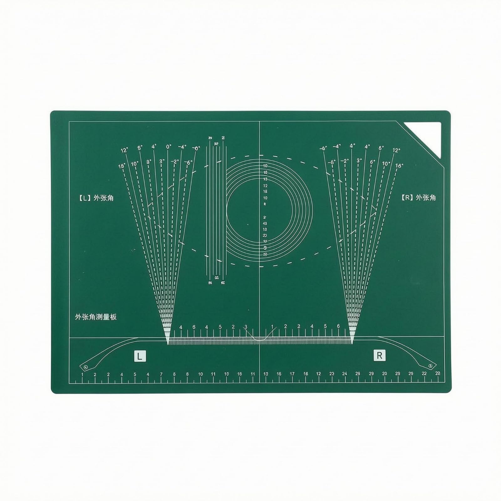 Angle Guides Eyeglass Frame Adjustment Mat Left/Right Labels Glasses Repair Board Flat Alignment Measurement Mat Rectangular, Eyeglass Frame-image-10