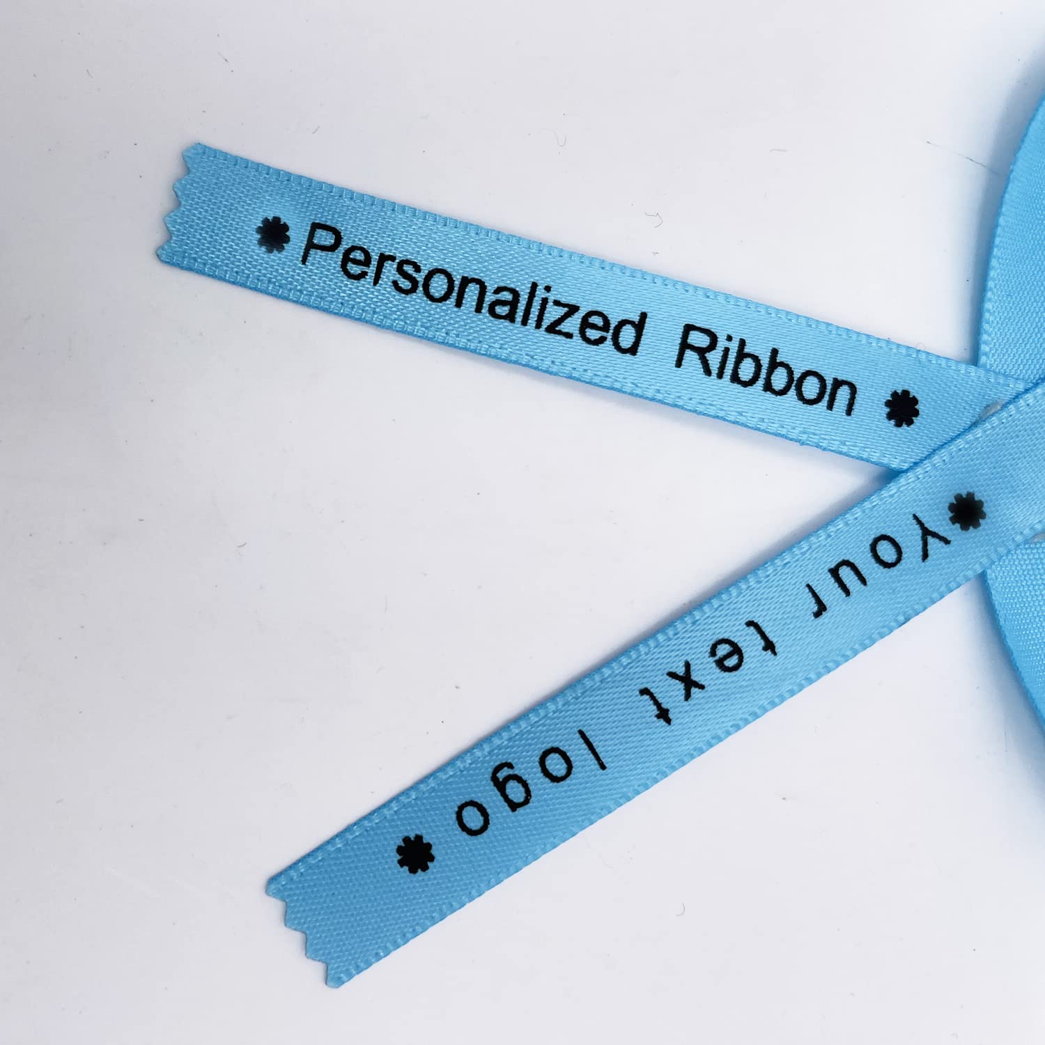 50 Personalized Satin Ribbons For Baby Showers, Weddings, Baptisms – Custom Text, Any Color