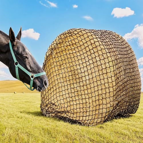 Filet à foin pour balles rondes 180 cm alimentation chevaux