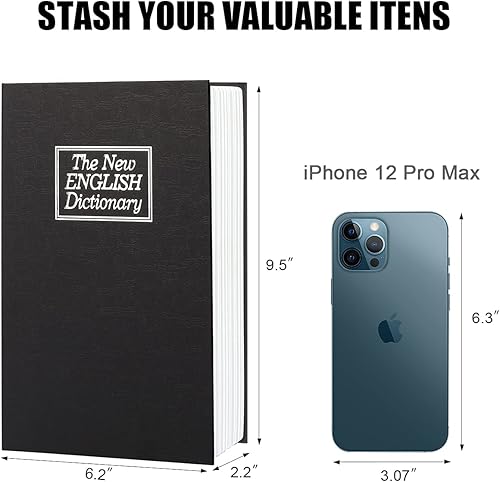 Miniatura 4 de Caja fuerte de almacenamiento para libros de diversión, caja de seguridad con cerradura de combinación de alta calidad, caja fuerte portátil para