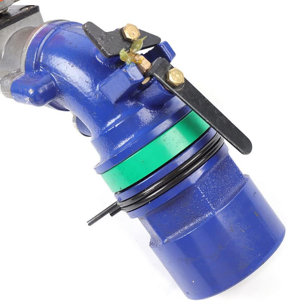 360°Adjustable Irrigation Sprinkler Large-Area Watering Spray Gun Sprinkler Gun Head Irrigation Spray Gun Impact Spray Garden Sprinkler for Farms Orchards Tea Gardens Forestry (2inch Blue)