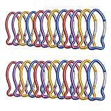GOGO 24 PCS Aluminum Fish Shape Carabiners in Assorted Colors, Church Gift