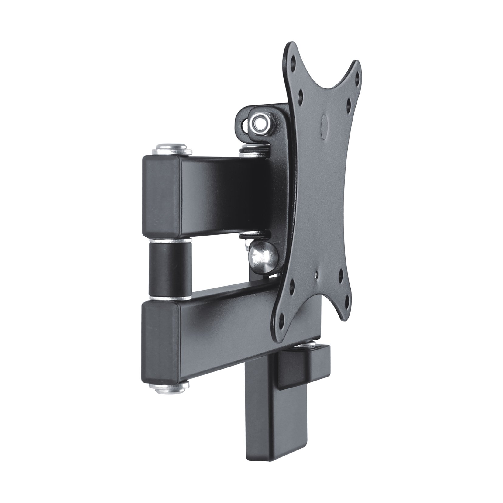 Supporto TV A Parete Universale DeleyCON Per Monitor 13-27 Pollici - Inclinabile, Rotabile, VESA 100x100, Fino A 15kg - 4