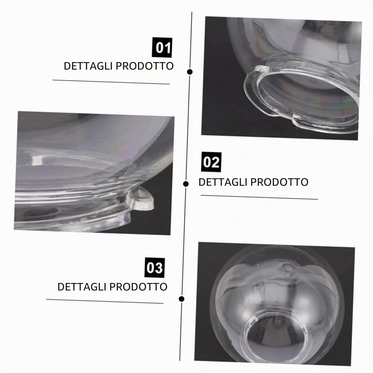 Uonlytech Lampadario Monti Lampada Lampada Di Plastica Per Le Luci Ciondolo Globo Lampadina Sfera Sostituzione Strada Protezione Cm Montaggio Chiaro Post Paralume Ombra Giardino Copertura