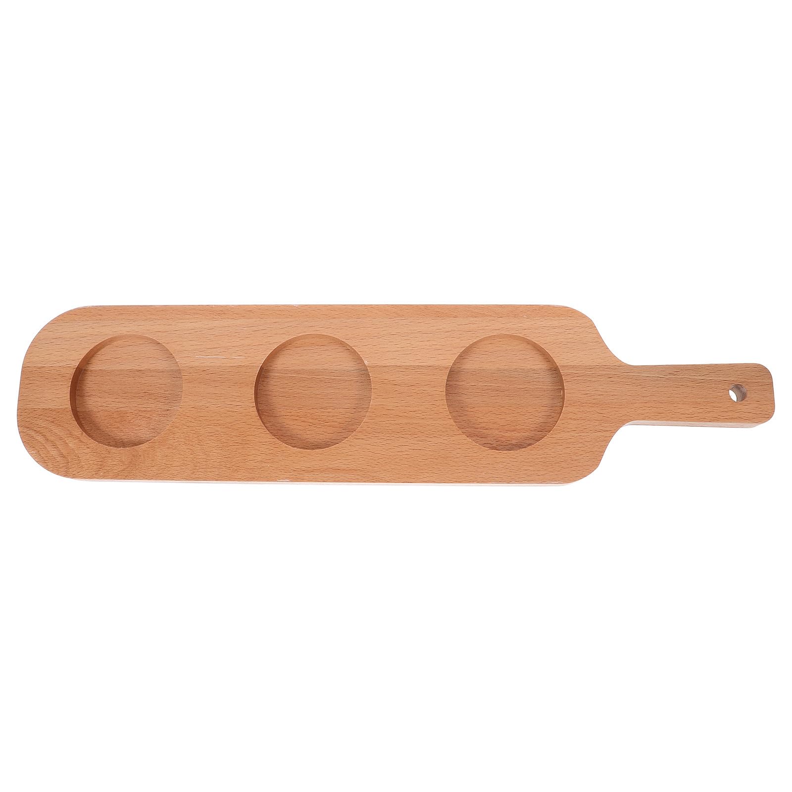 Tavola da birra in legno con manico a 3 fori vassoio porta tazze 42 x 10 cm pagaia per bar hotel KTV degustazione di vini artigianali esperienza di birra