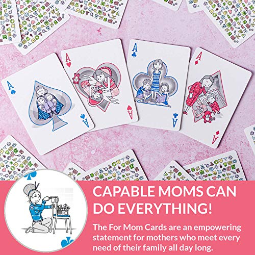 Playing Cards For Mom - Perfect Empowering Gift For Mothers, Grandmothers & New Mummies. Show Ma You Appreciate All That She Does With Cute Designs With A Free Card Game Ebook! Premium Poker Deck #TOP3