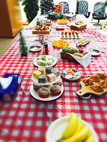 Brichbrow Pcs Of 3 Premium Plastic Checkered Flag Tablecloths Picnic Table Covers, Tablecovers Party Favor #TOP2