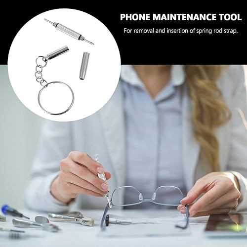 Miniatura 4 de Herramienta Hotfix 6 unids Llavero Destornillador de gafas 3 en 1 Kit de reparación de reloj de gafas de sol Destornillador portátil Herramientas de