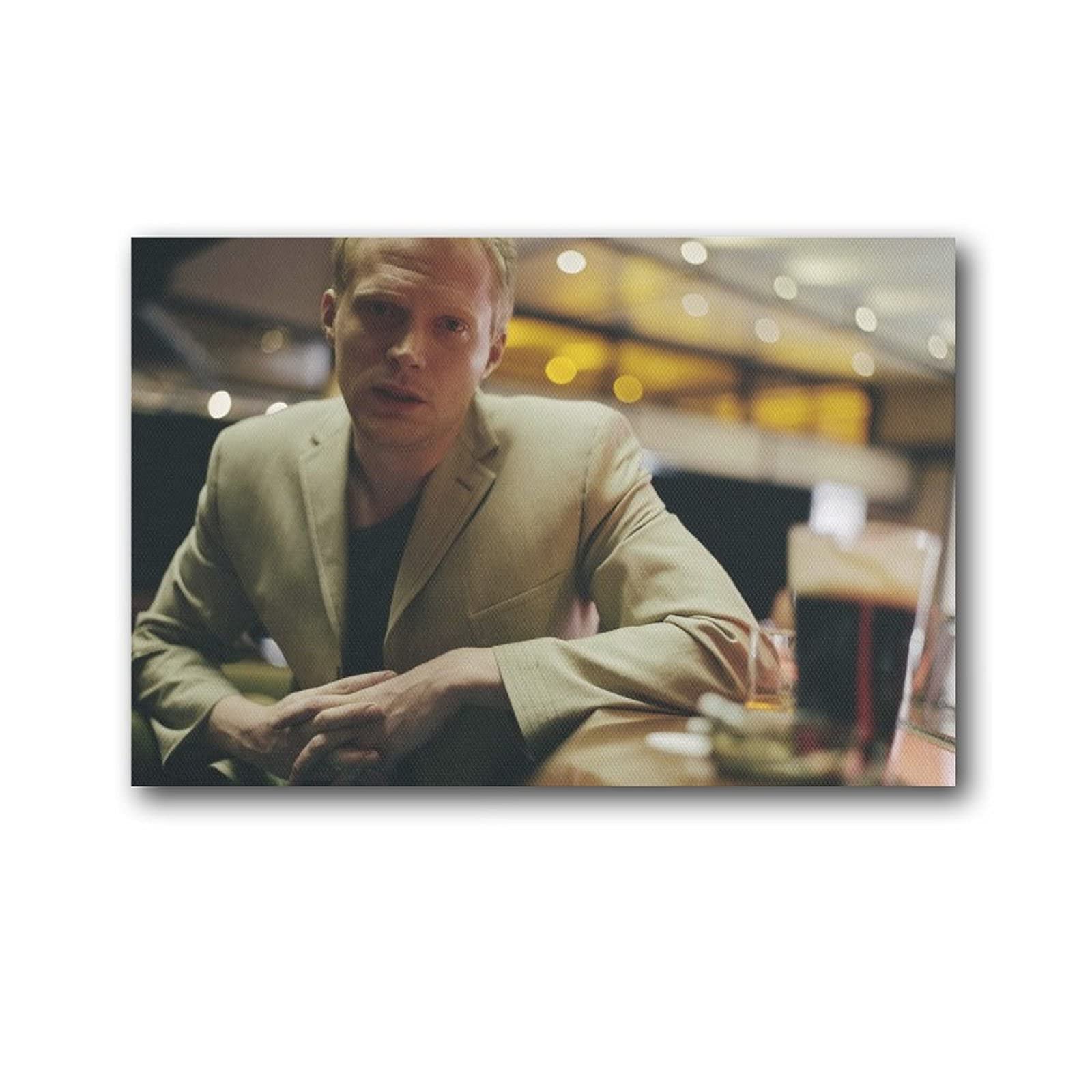WEIYUE Paul Bettany Poster, Handsome and Cool Guy Gifts Canvas Painting Poster Wall Art Decorative Picture Prints Modern Decor Framed-unframed 08×12inch(20×30cm)