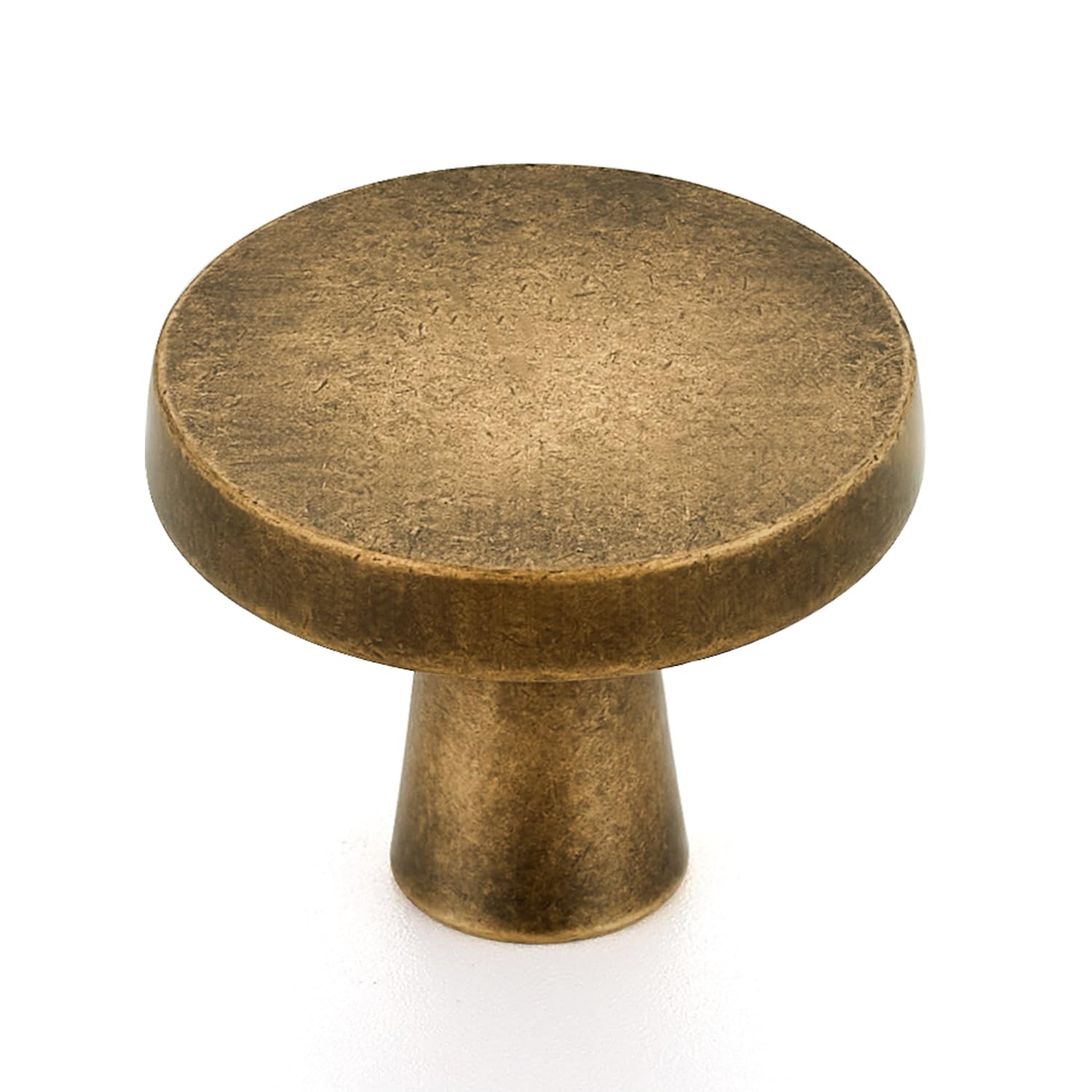 Ravinte Antique Brass Drawer Pulls, 1-1/4 Inch Cabinet Knobs,10 Pack
