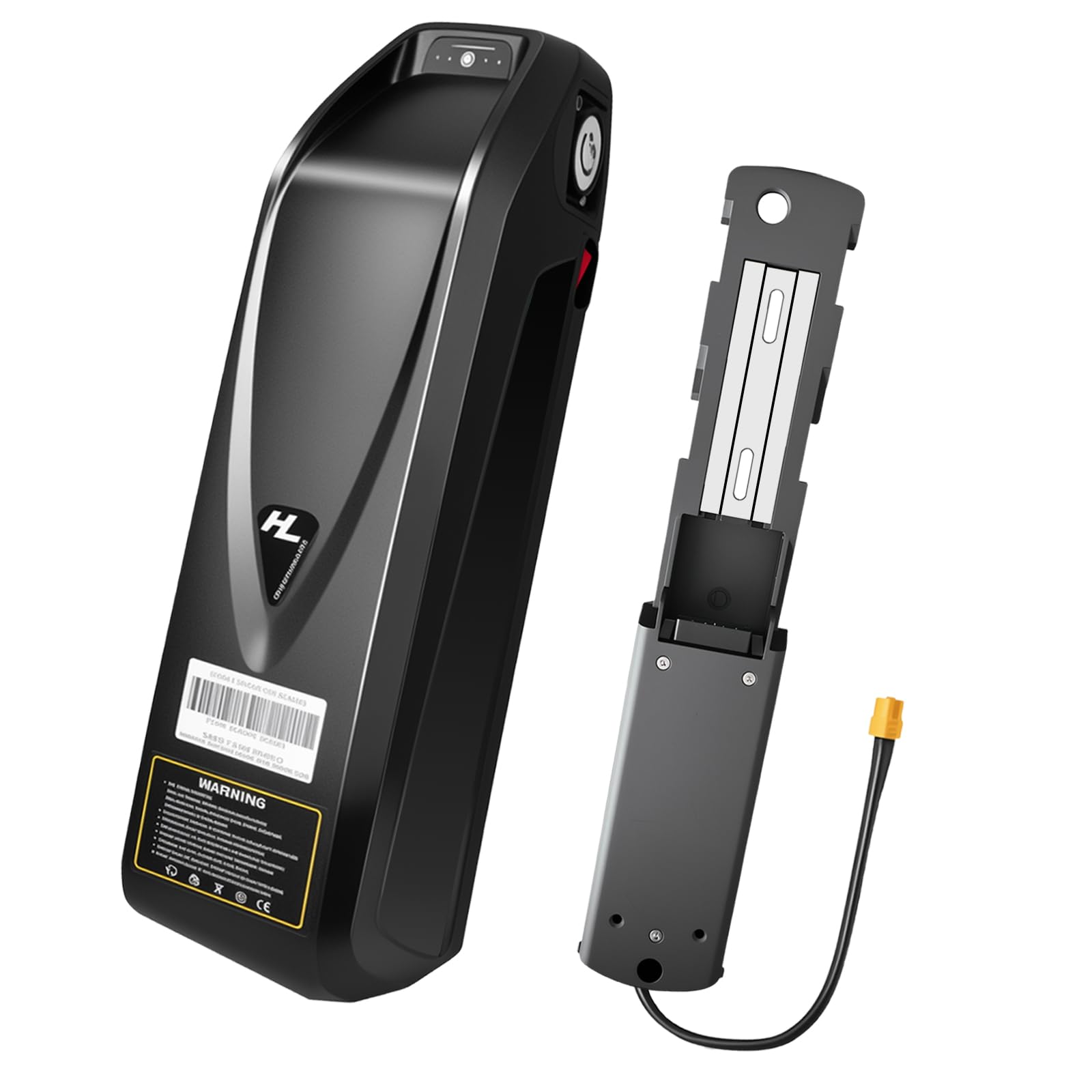 48V Ebike Battery (12AH/20AH) for Electric Bicycles & E-Motorcycles and E-Bike Scooter, Built-in 30A BMS (100W-1500W), with Fast Charger & XT60 Connector and Base (48V12AH)