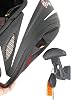 Motorcycle Helmet Wall Mount - Helmet Holder Wall Motorcycle - Shelf with Hooks for Hanging Motorcycle Helmet and Jacket - Made in EU (1 Unit)