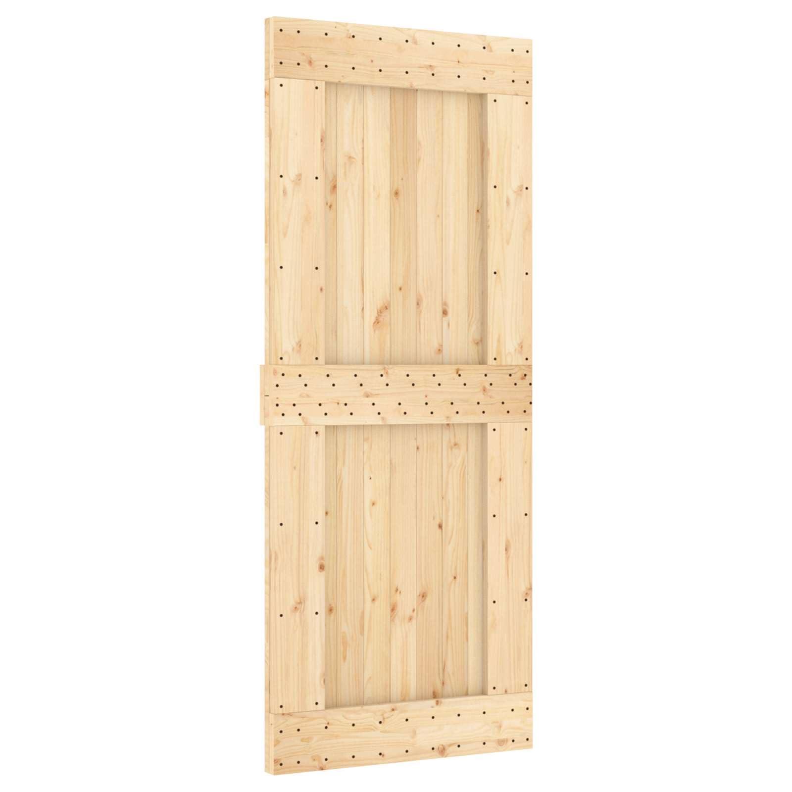Porta scorrevole in legno di pino, 85 x 210 cm