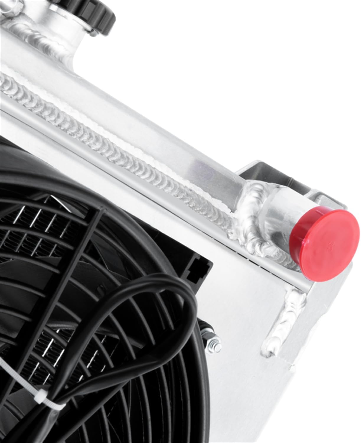 ALLOYWORKS Radiator Replacement for 1998-2017 Suzuki Jimny Sumurai SN413 HARDTOP JB 16V G13B M13A Downflow Radiators, 3 Row Aluminum Radiator Shroud 14 Inche Fan Thermostat Relay Kit, Auto & Manual