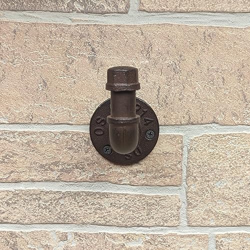 Treasure-Gurus-Black-Pipe-Plumbing-Elbow-Cap-Hook-Wall-Mount-Hat-Coat-Hanger-Rustic-Metal-Home-Decor Treasure Gurus Black Pipe Plumbing Elbow Cap Hook Wall Mount Hat Coat Hanger Rustic Metal Home Decor
