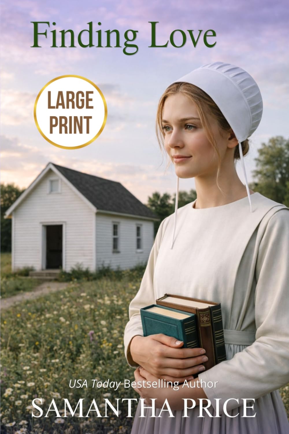 Finding Love LARGE PRINT: Amish Romance (Amish Brides - Large Print Editions)