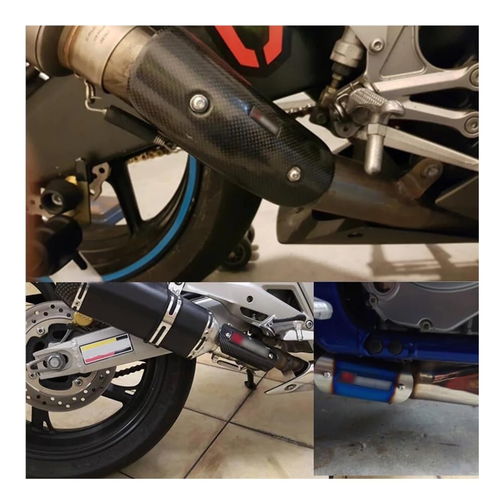 Deflectores Calor Escape Para Y&amaha Warrior 350 Raptor 660r Silenciador De Escape Para Motocicleta Tubo Medio Conectar Cubierta De Protección Térmica