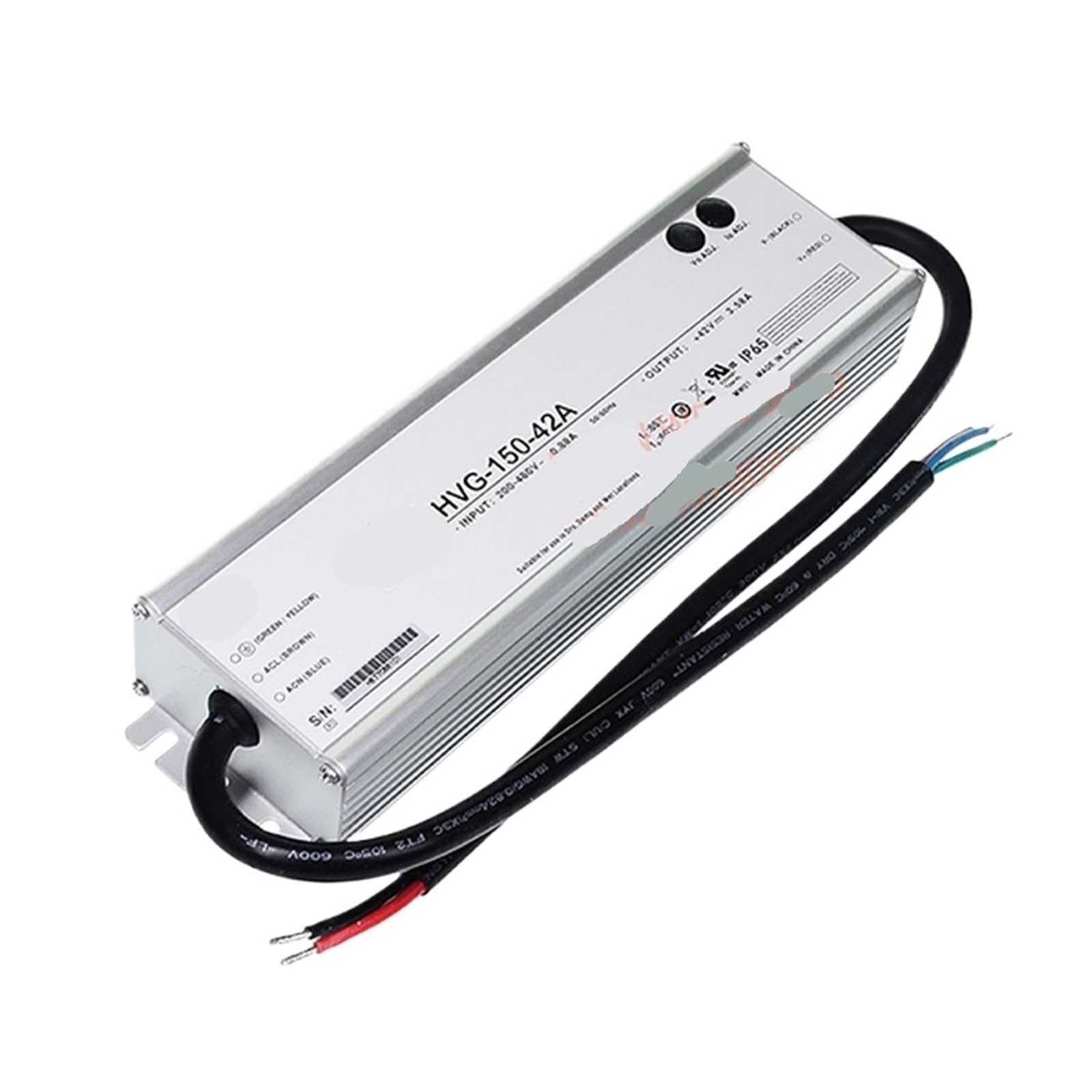 JGNAYRKJQI 150W Constant Voltage Current Driver Wide Input Waterproof Power Supply HVG-150-42B/A