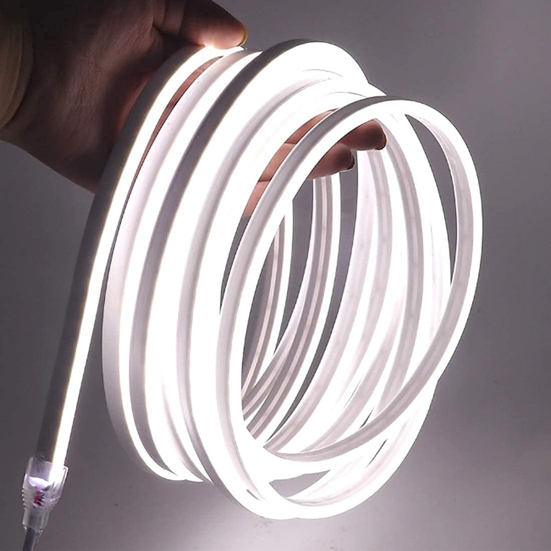 C&K Neon LED Light Water Proof Bright COB Rope Strip Lighting for Home Decoration Bedroom Living Room Upstairs Christmas Diwali (neon Light, Pink 40metre)