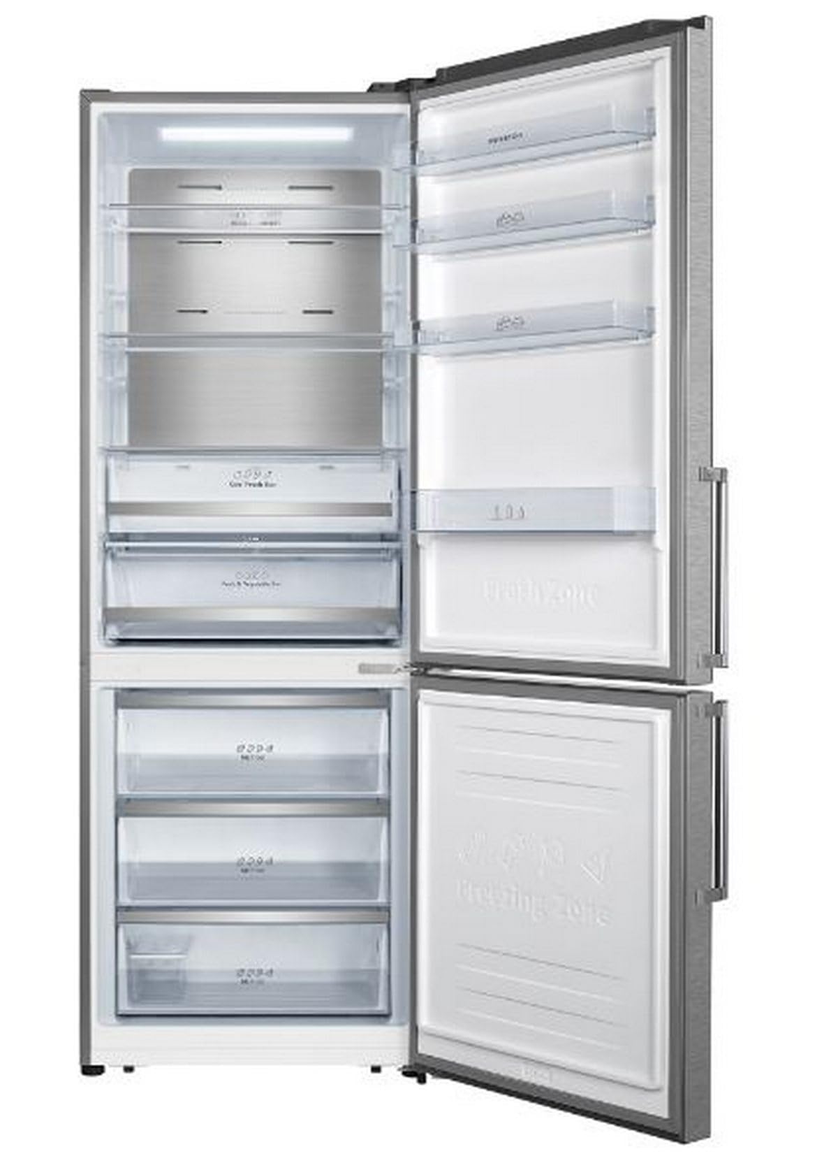 INFINITON | Frigorifico FGC-469WC20XEM | 200 cm de Altura| Clase E| 495 Litros| Ancho 70 cm | Acero inoxidable