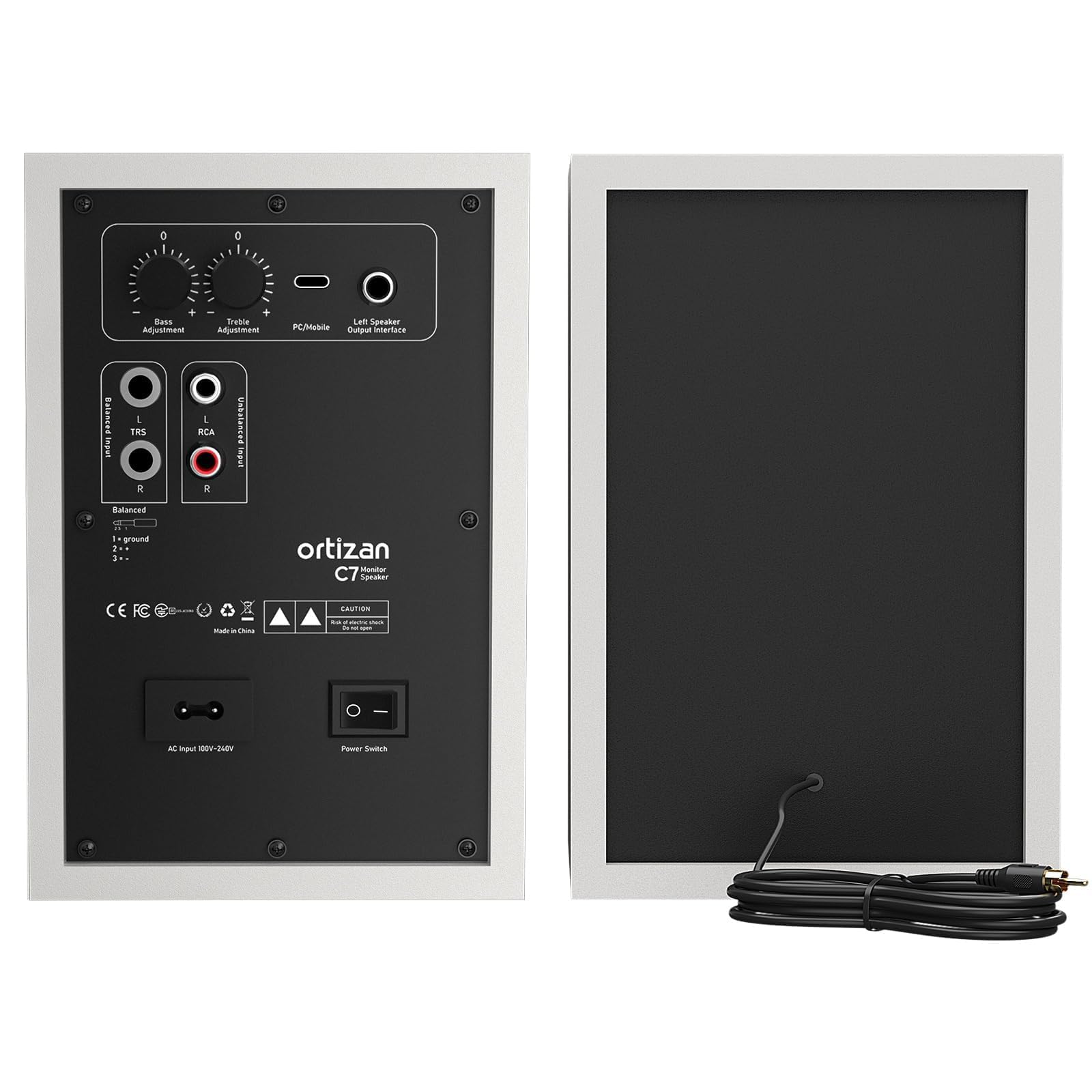 Ortizan Studio Monitors (White)
