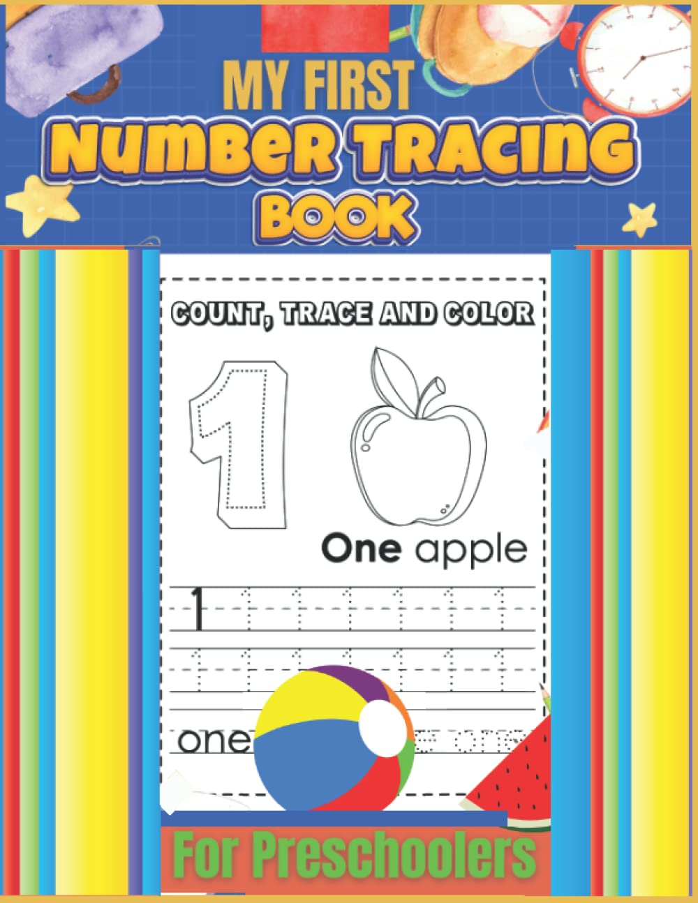 My First Number Tracing Workbook: My First Preschool Skills Workbooks | Number Tracing Book for Preschoolers, Toddlers | Practice Pen Control With ... Great Math Activity Workbook For Boys & Girls