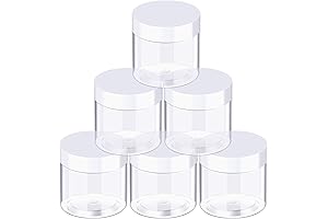Premium 3oz Empty Clear Plastic Containers with Lids