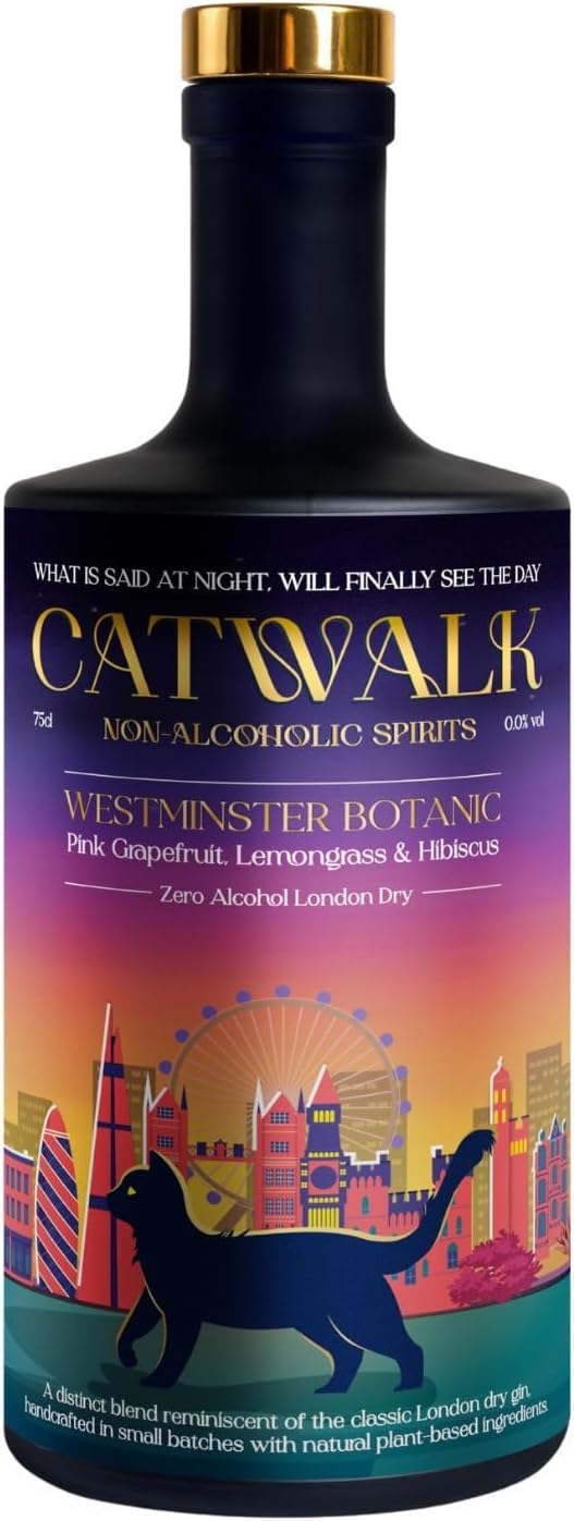 - Non Alcoholic Spirits Westminster Botanic (Pink Grapefruit, Lemongrass & Hibiscus) Zero Alcohol London Dry G!n | 750 ML