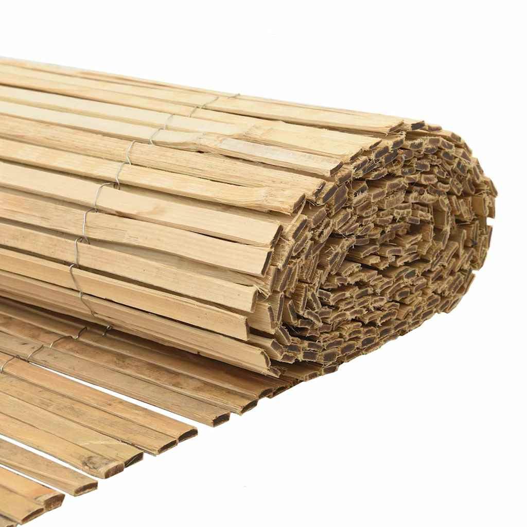 400 x 150 cm Natural Bamboo Garden Fence Roll Privacy Screen for Outdoor Patio Balcony Backyard Sichtschutz Gartenzaun Element Robusta & Weather-Resistant
