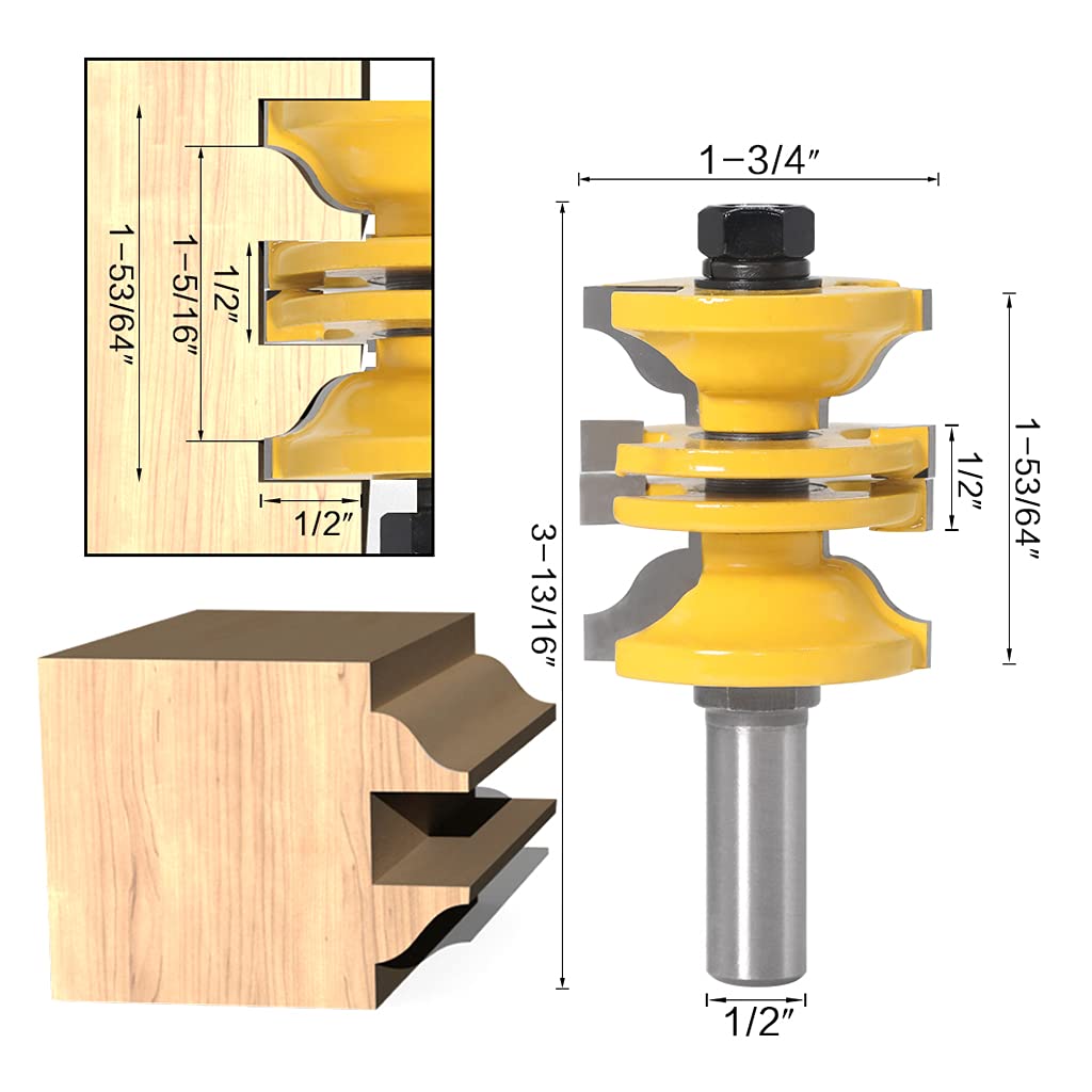 Fraise à tige de 12 mm pour portes intérieures. Une belle fraise stable et durable