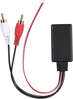 mewmewcat Cabo De Áudio Auxiliar,Módulo BT sem fio universal para carro adaptador de música RCA cabo de áudio auxiliar