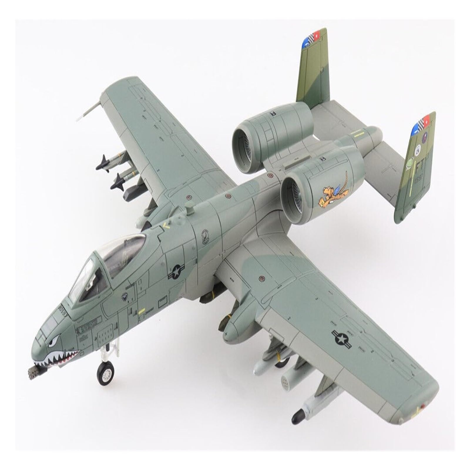 Must-Have for Collectors Modello in Piccola Scala Aerei 1 72 per American A-10C II A10 Ground Fighter Air Force 75th FS Tiger Shark Modello in Miniatura in Lega rifinita Kit di Costruzione