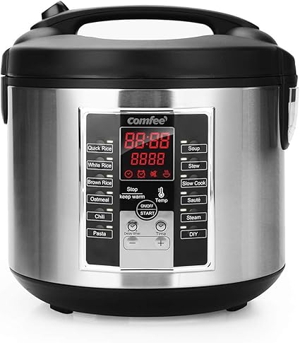 Amazon Comfee Mb M25 カップ 調理済み プロ仕様 デジタル炊飯器 マルチクッカー フードスチーマー ステンレス製 外装 改良 コンフィー Comfee 炊飯器