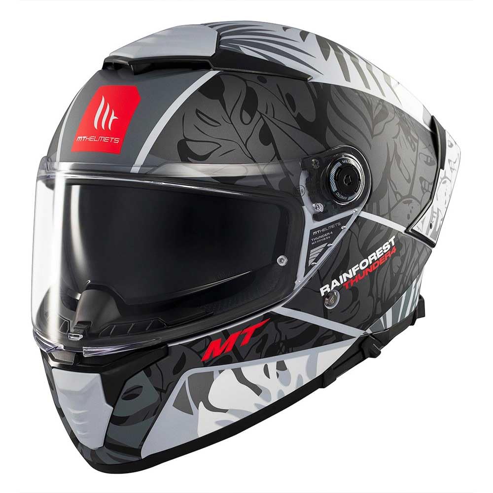 MT Helmets Thunder 4 SV – Casco Moto Integral con Visor Solar Full Vision, Pantalla Antivaho Compatible con Pinlock, Interior Lavable y Calota HIRP | Homologado ECE 22.06 & DOT