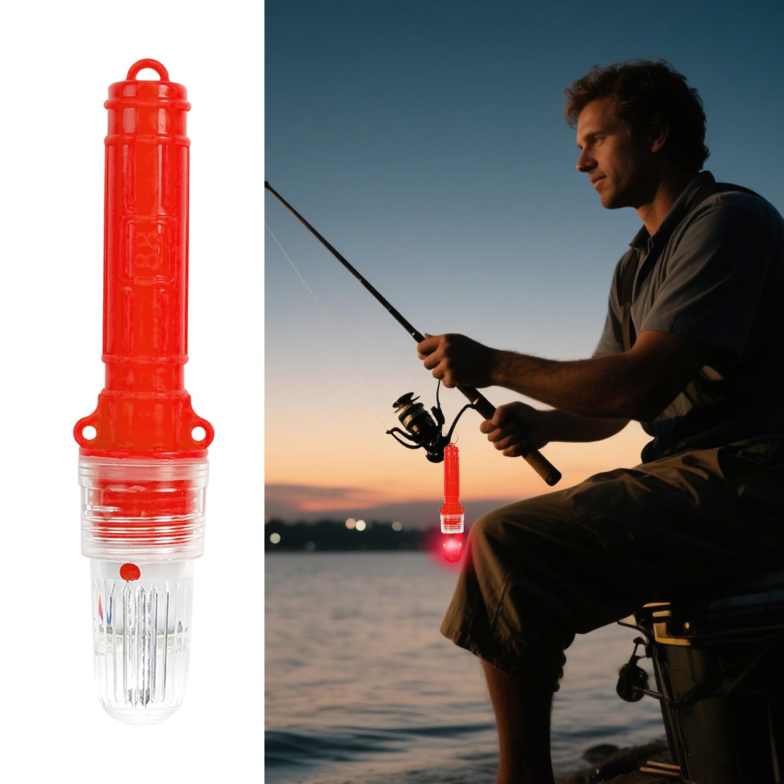 Luce Stroboscopica Marina - Segnalatore per Reti da Pesca - Lampada Segnaletica per Boe e Indicatore di Posizione Marittima
